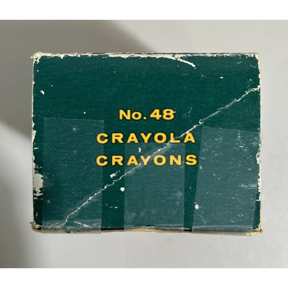 Vintage 80s Crayola Crayons 48 Pack Binney & Smith Retired Colors - READ